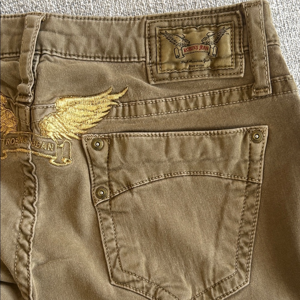 Robin's Jean Brown Jeans with Gold Accents - Picture 8 of 9
